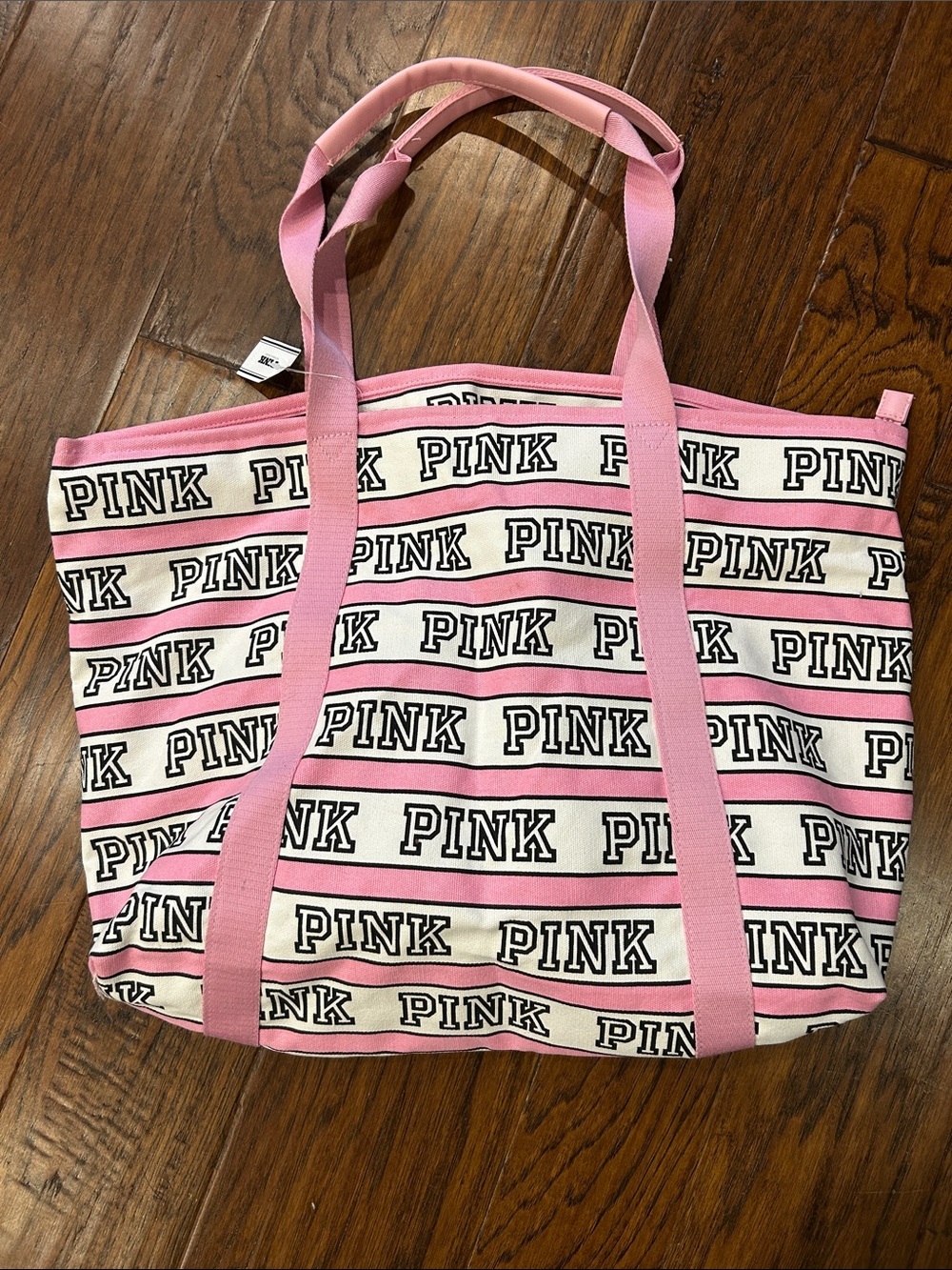 NWT, Pink, tote with handles and zipper